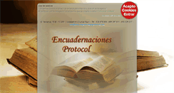 Desktop Screenshot of encuadernacionesprotocol.com